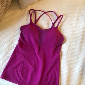 Mesh Lulu Tank Top w/Built-in Bra